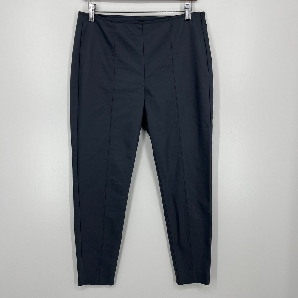 St. John Pants Women's Size 6 Gray Tapered Ankle Flat Front‎ Mid Rise Solid
